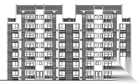 永丰花园住宅楼39栋建筑施工图cad施工图下载【ID:149572165】