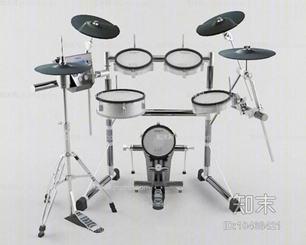 白色鼓3D模型下载【ID:10468421】