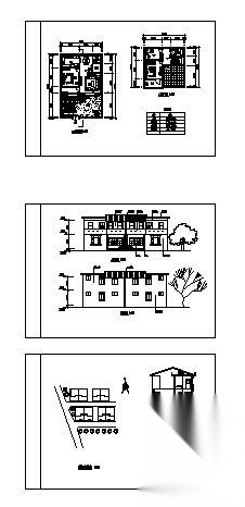 [山西]某二层新农村住宅建筑方案图cad施工图下载【ID:165616198】