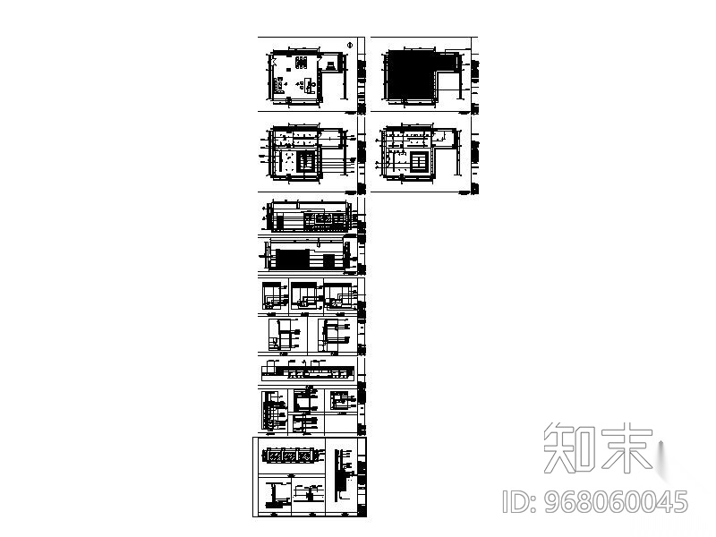 厂长办公室装修施工图cad施工图下载【ID:968060045】