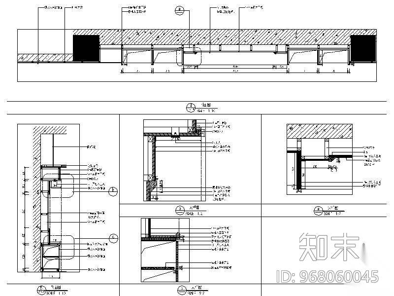 厂长办公室装修施工图cad施工图下载【ID:968060045】