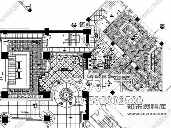 施工图沈阳某酒店东京铁板炉烧馆室内装修图cad施工图下载【ID:532002500】