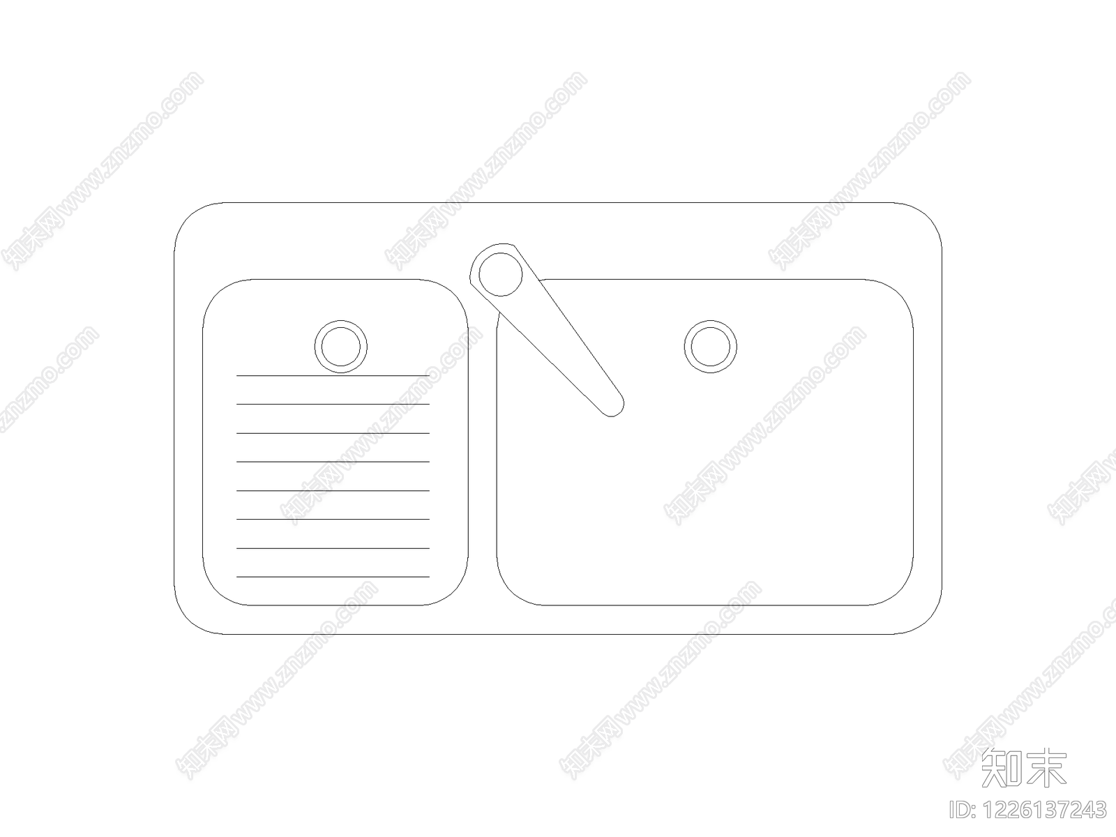 厨房设施cad施工图下载【ID:1226137243】