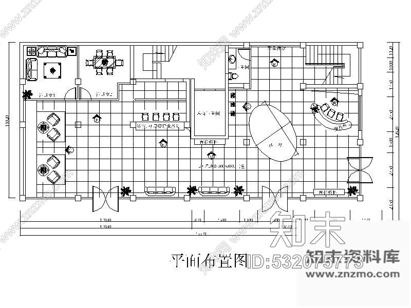 施工图322㎡售楼处设计方案含效果cad施工图下载【ID:532075773】
