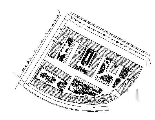 某小区全套的园林景观设计施工图施工图下载【ID:161103110】