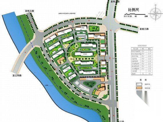 [六安]某开发区移民中心居住区规划方案图施工图下载【ID:167966192】