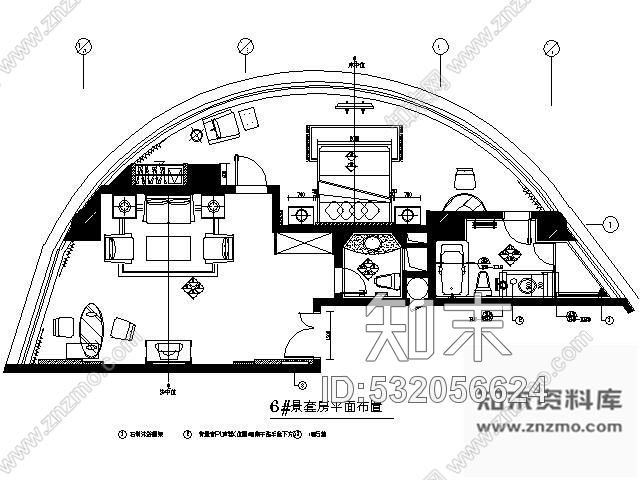 施工图海口五星酒店园景套房施工图cad施工图下载【ID:532056624】