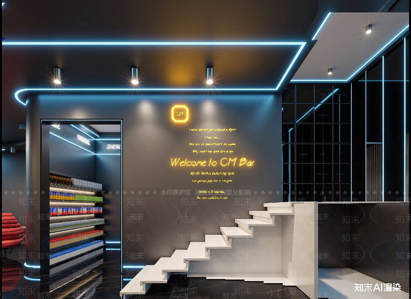 现代酒吧3D模型下载【ID:1213912568】