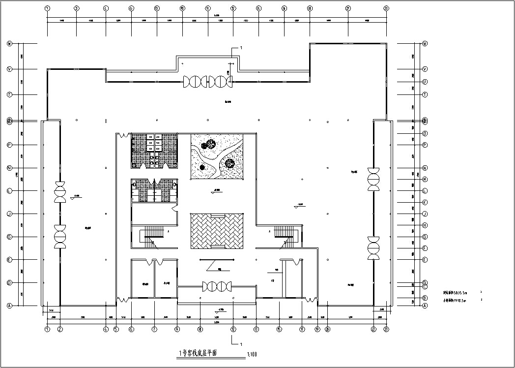 中式仿古多层民居式客栈建筑设计初设图CADcad施工图下载【ID:164873186】