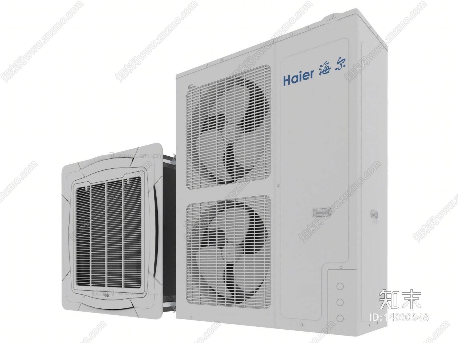海尔中央空调天花机主机组合3D模型下载【ID:14090948】