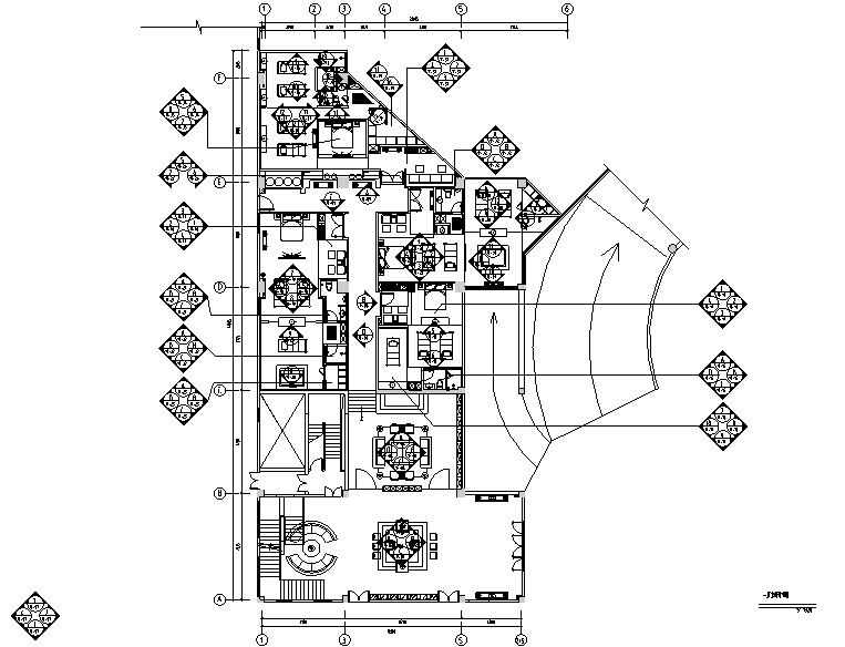 [福建]铭濠酒店会所SPA空间设计施工图（附效果图）施工图下载【ID:160430137】