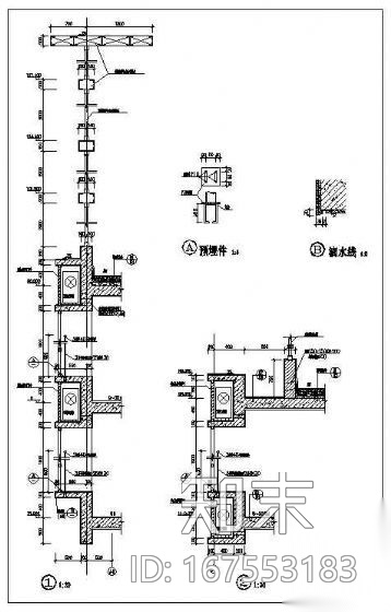 外墙空调机位大样施工图下载【ID:167553183】