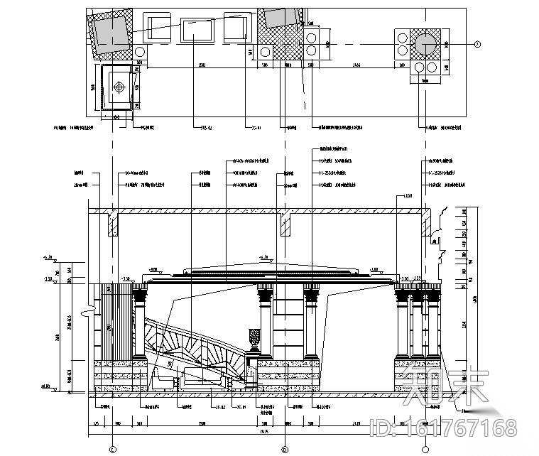 [江苏]古南都五星级酒店改造设计施工图（附效果图）cad施工图下载【ID:161767168】