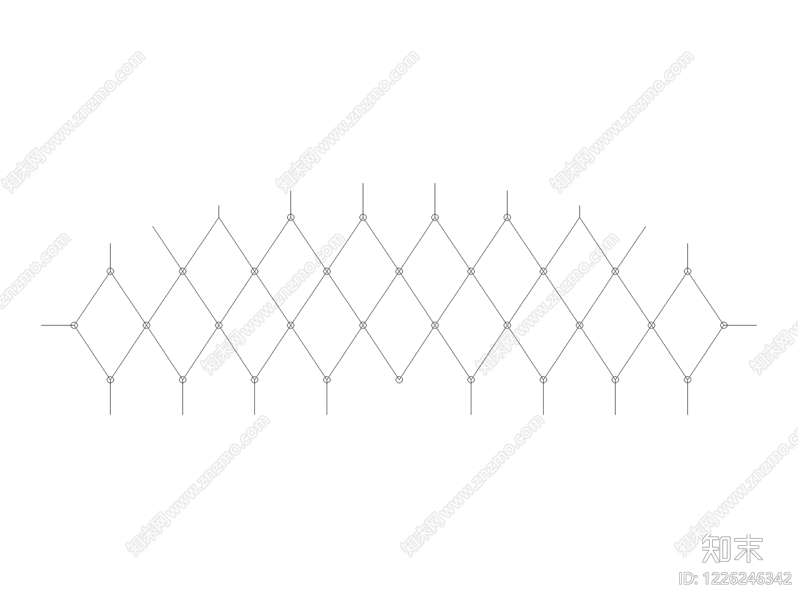 现代装饰线条CAD图纸