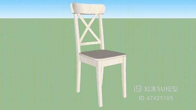 餐椅SU模型下载【ID:117967032】