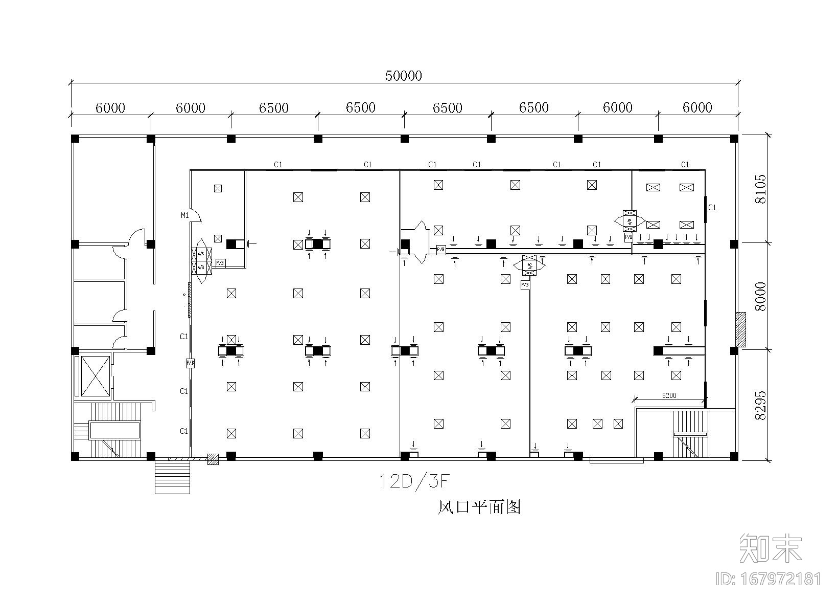 1200平方米某恒温恒湿净化车间空调施工图cad施工图下载【ID:167972181】