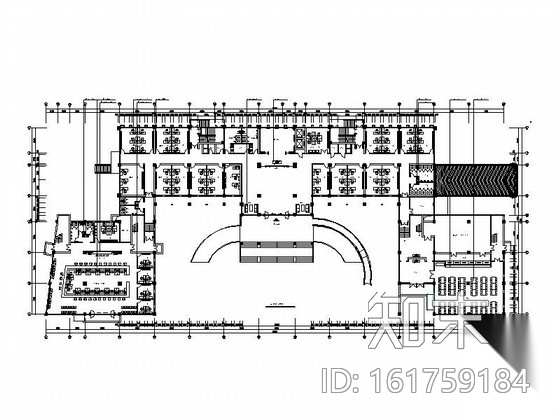 某八层办公楼装修施工图(含效果图)施工图下载【ID:161759184】