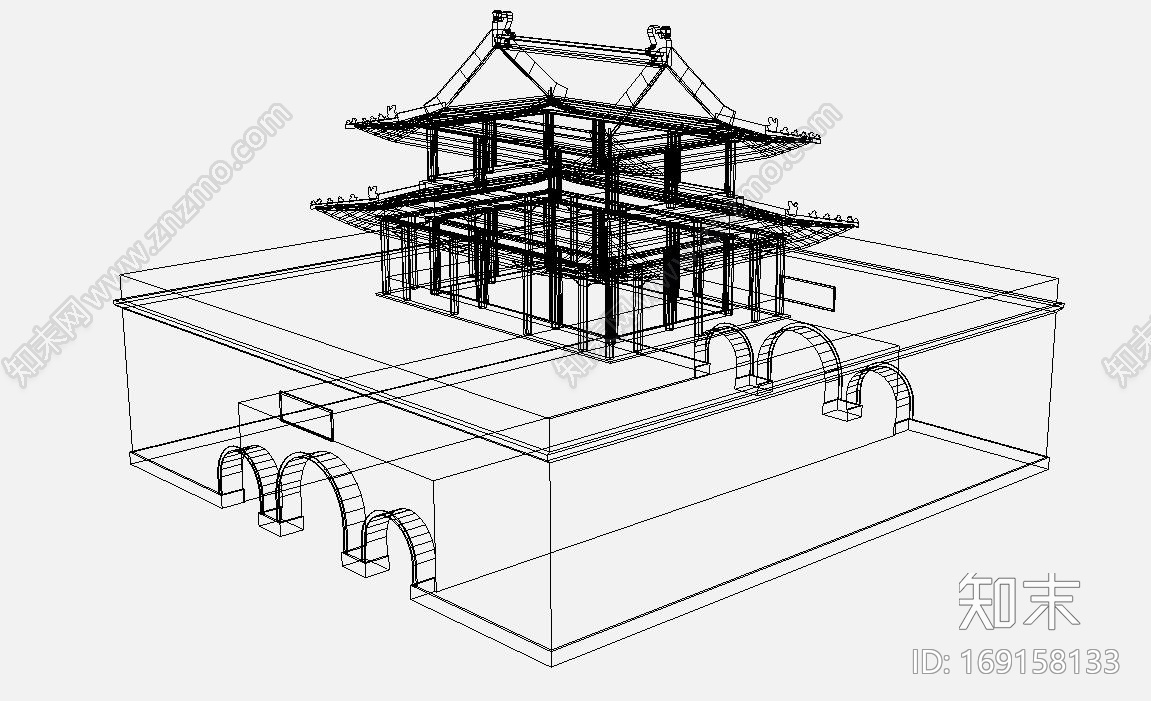 古建CG模型下载【ID:169158133】
