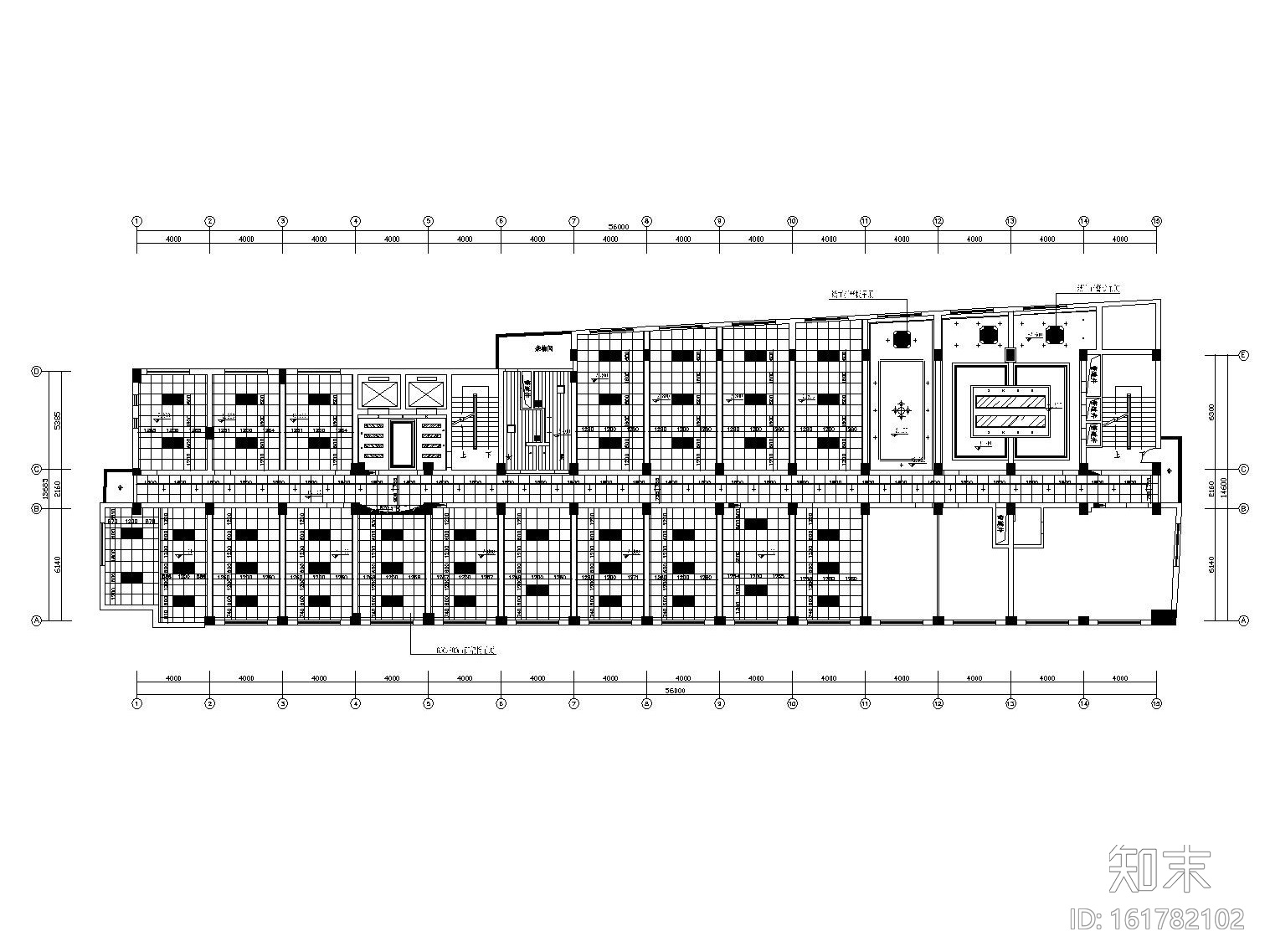 现代风格办公空间装修施工图（附效果图）施工图下载【ID:161782102】