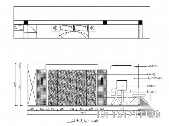 [江苏]新中式风格三层别墅室内装修施工图（含效果图）cad施工图下载【ID:161711130】