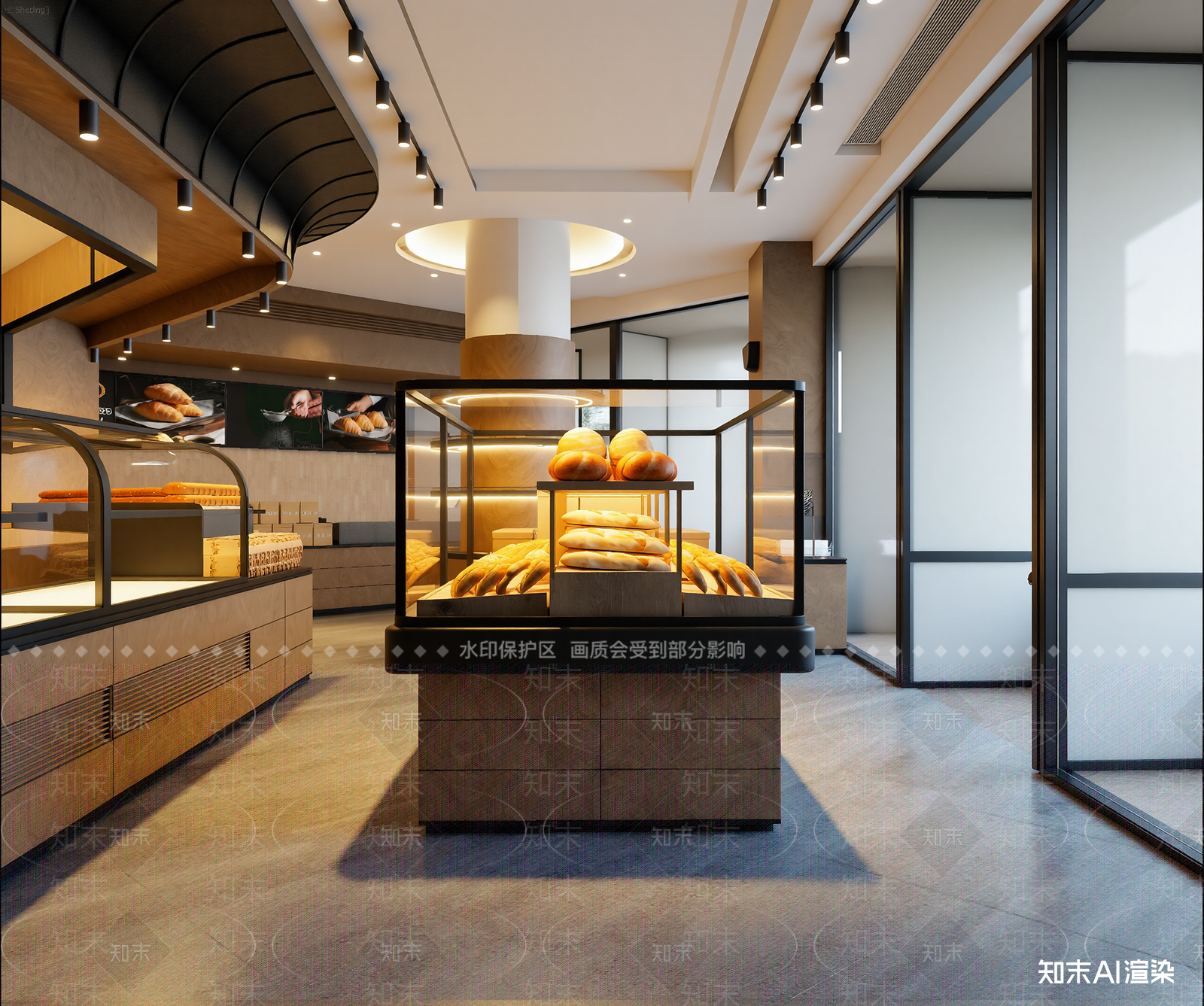 现代面包店3D模型下载【ID:1214939435】