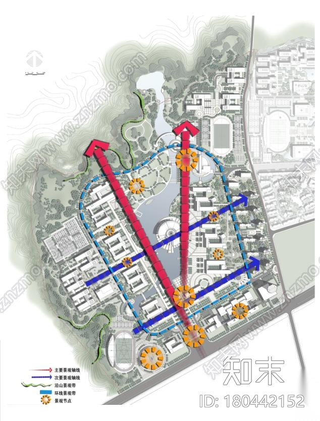 [湖北]五层现代风格白色体块高等学院建筑设计方案文本...cad施工图下载【ID:180442152】