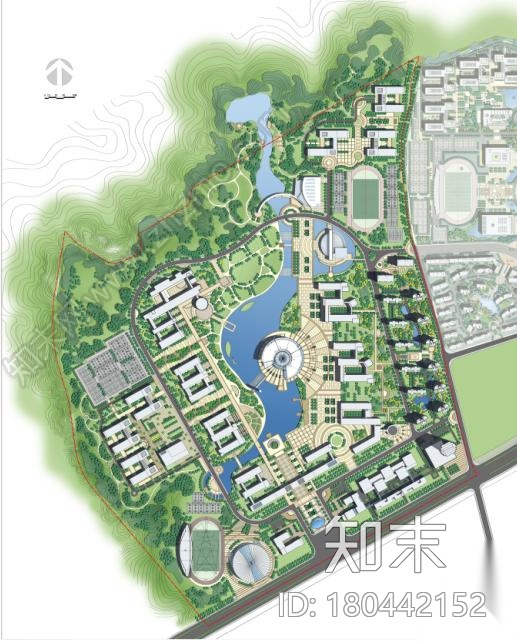 [湖北]五层现代风格白色体块高等学院建筑设计方案文本...cad施工图下载【ID:180442152】