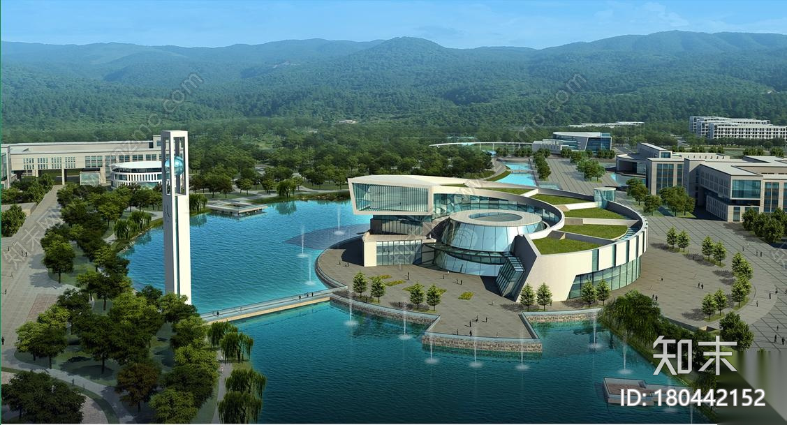 [湖北]五层现代风格白色体块高等学院建筑设计方案文本...cad施工图下载【ID:180442152】