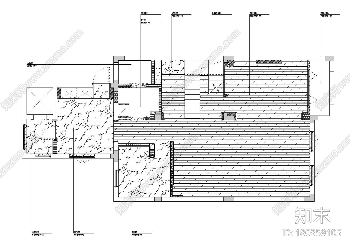 杭州协安紫郡300M²别墅装修施工图+水电图施工图下载【ID:180359105】