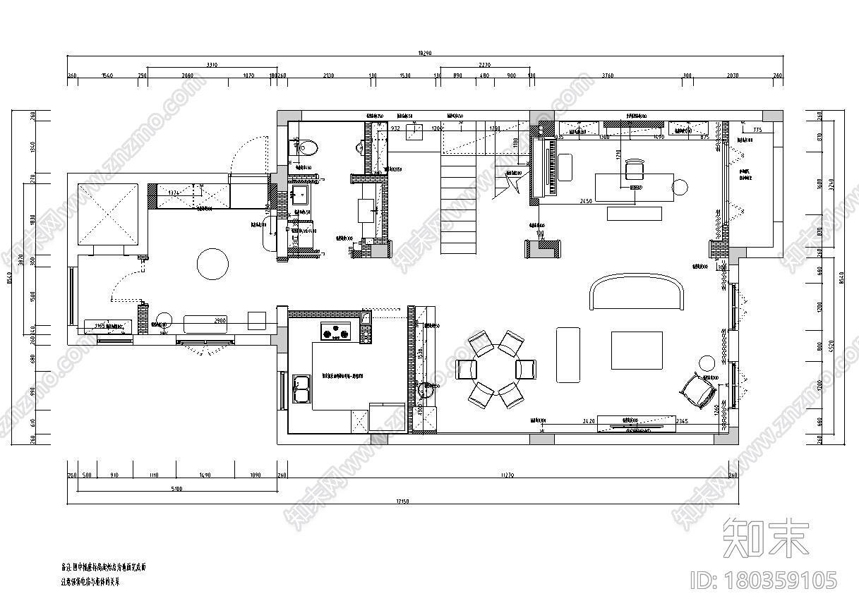 杭州协安紫郡300M²别墅装修施工图+水电图施工图下载【ID:180359105】