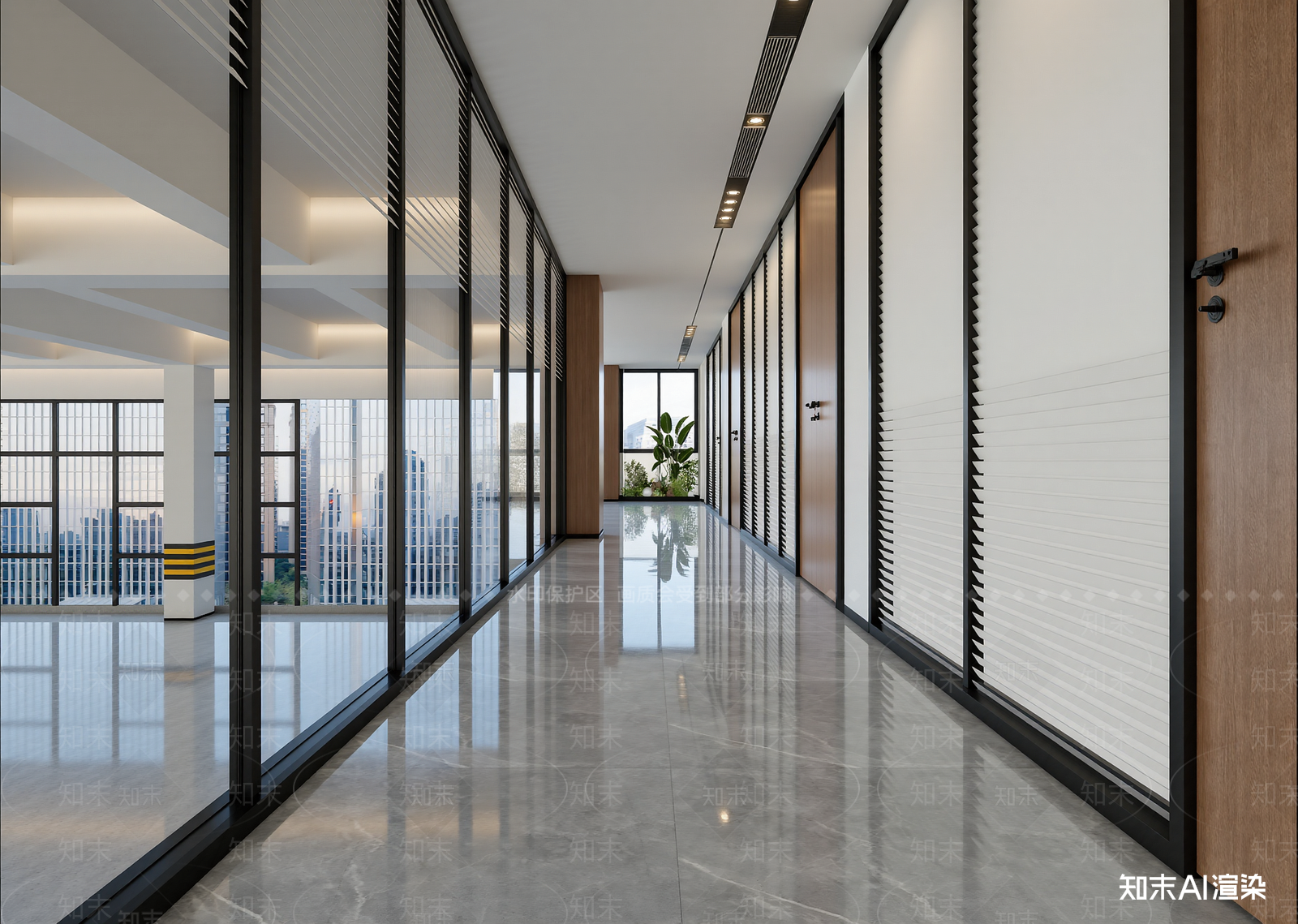 现代走廊3D模型下载【ID:1214848104】