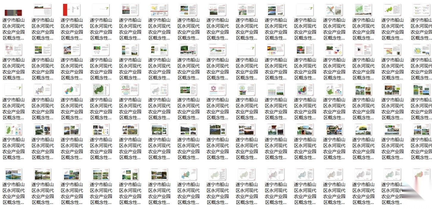 [四川]美丽乡村农业产业园区概念规划文本（75页）cad施工图下载【ID:161014143】
