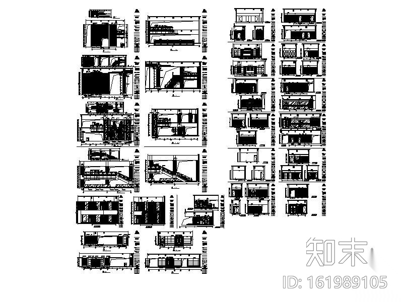 [山西]某国际大酒店装修图(含效果)cad施工图下载【ID:161989105】