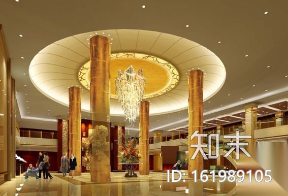 [山西]某国际大酒店装修图(含效果)cad施工图下载【ID:161989105】