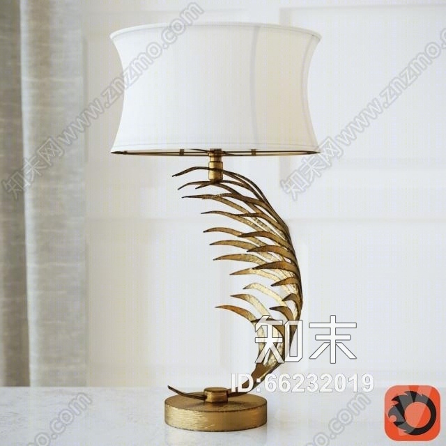 个性现代时尚台灯模型3D模型下载【ID:66232019】