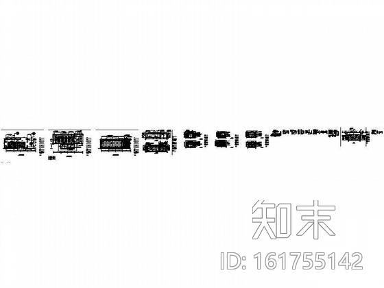 新古典主义销售中心大厅装修图cad施工图下载【ID:161755142】