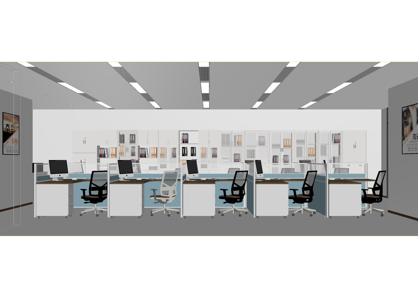 现代办公区3D模型下载【ID:1214973571】