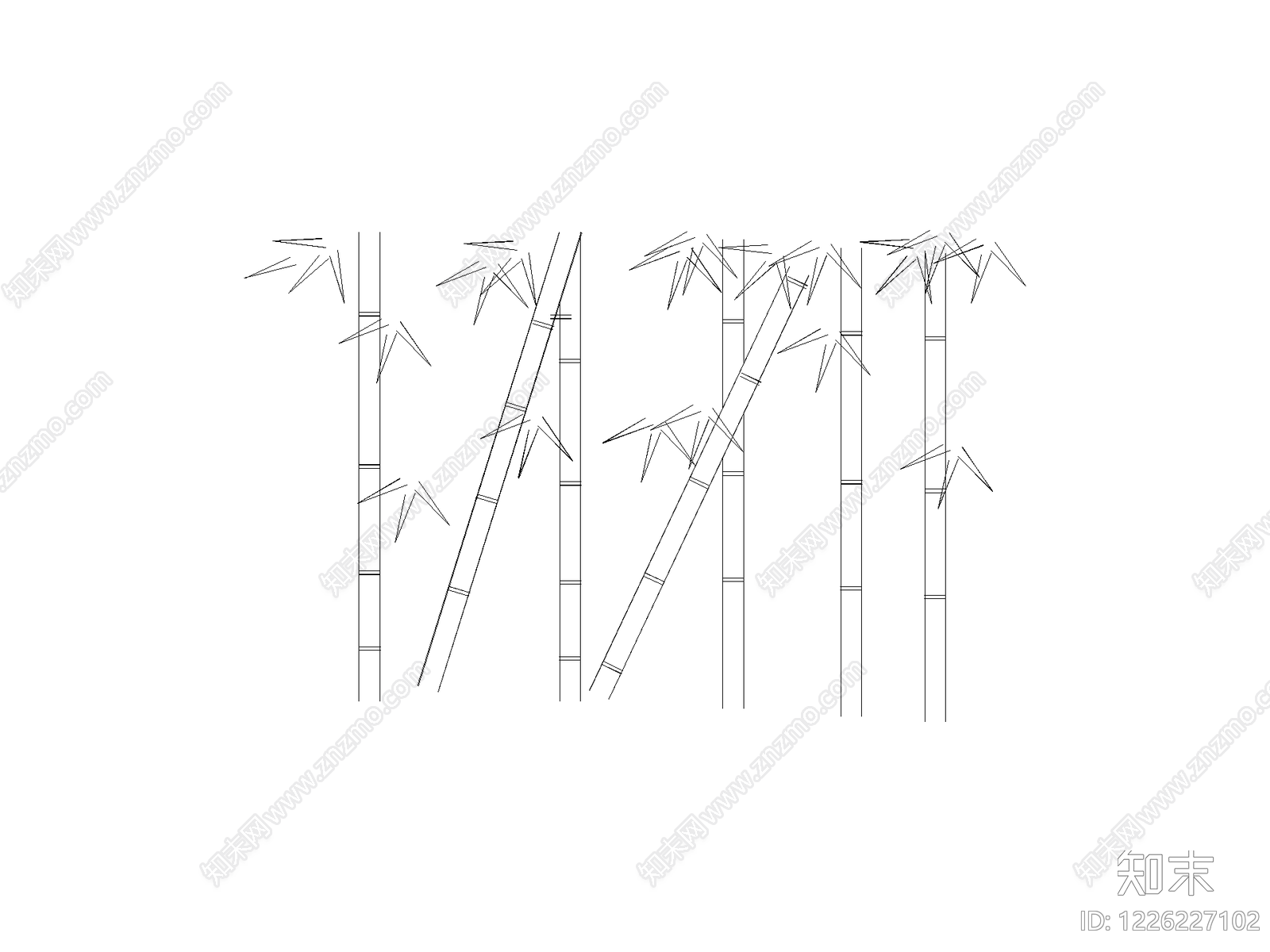 现代绿植CAD图纸