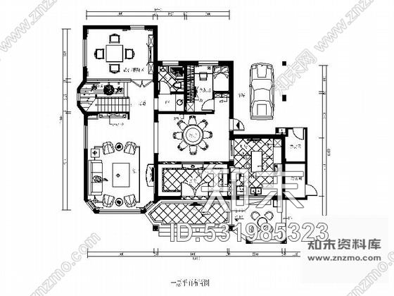 施工图中欧混搭风格四层别墅样板房CAD装修图含效果实景cad施工图下载【ID:531985323】