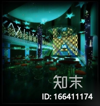 [500㎡]某滑冰娱乐会所中心施工图（含效果）cad施工图下载【ID:166411174】