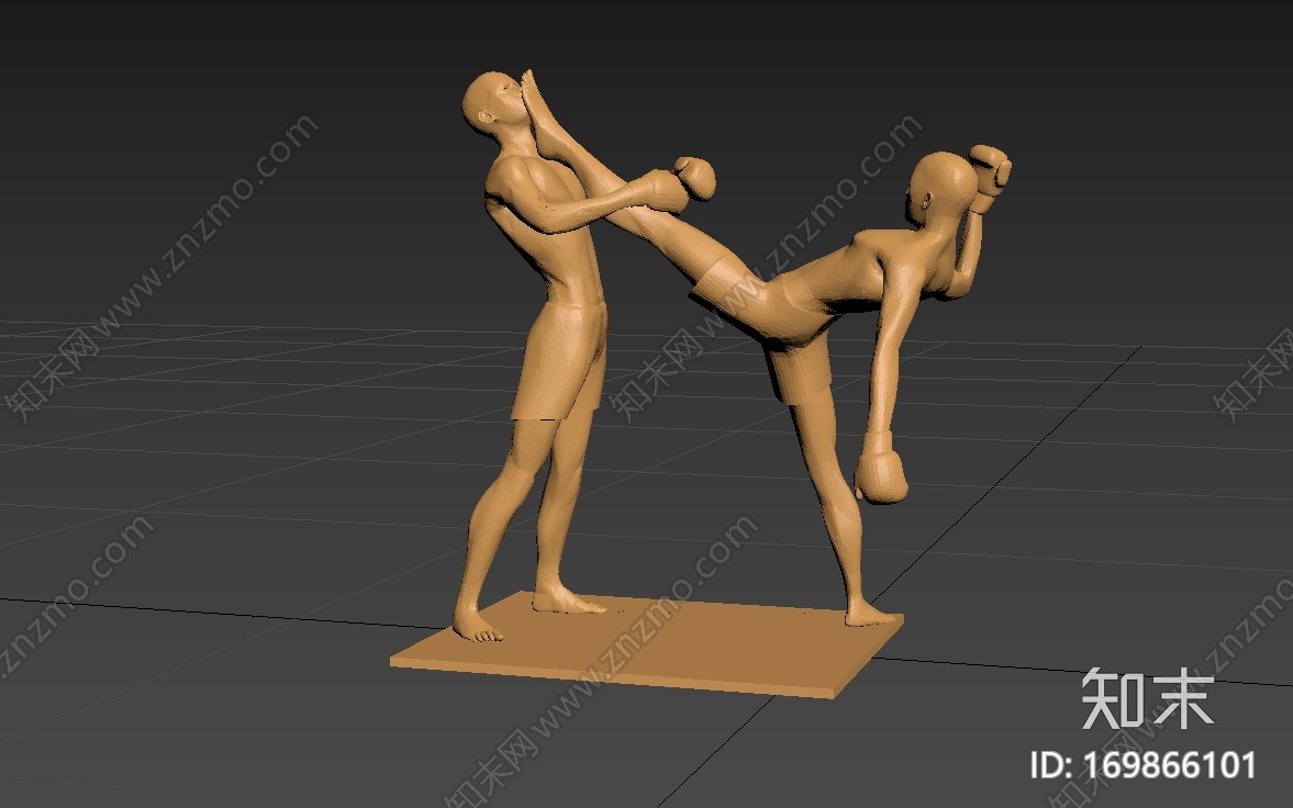 跆拳道Kickboxing3d打印模型下载【ID:169866101】