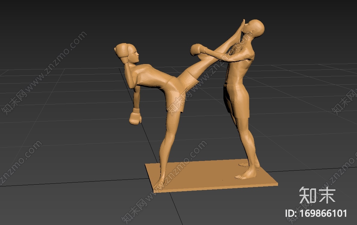 跆拳道Kickboxing3d打印模型下载【ID:169866101】