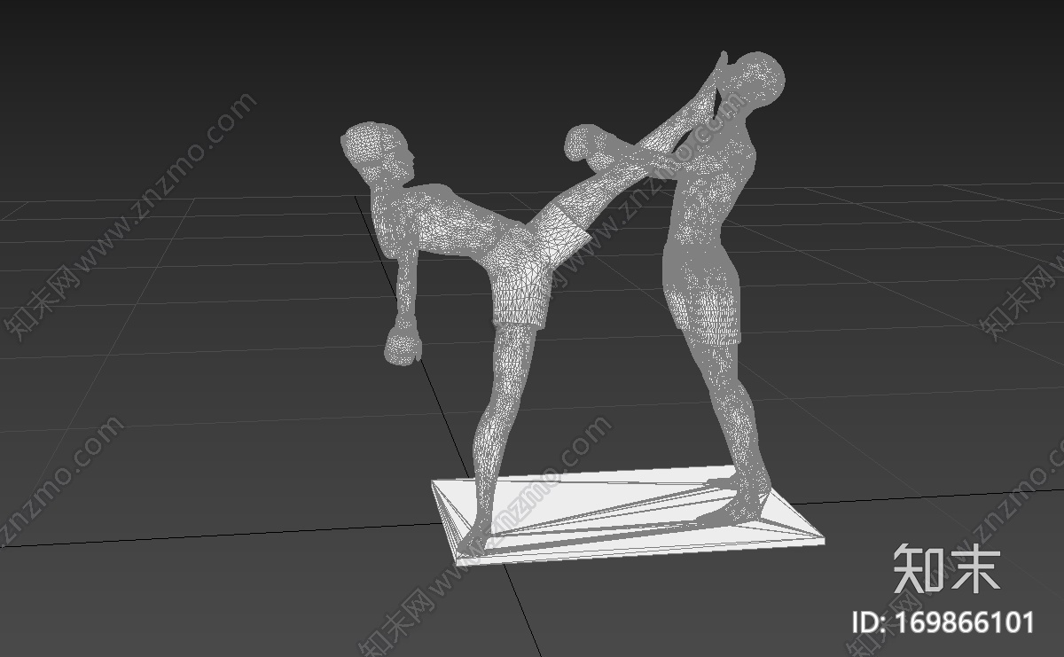 跆拳道Kickboxing3d打印模型下载【ID:169866101】