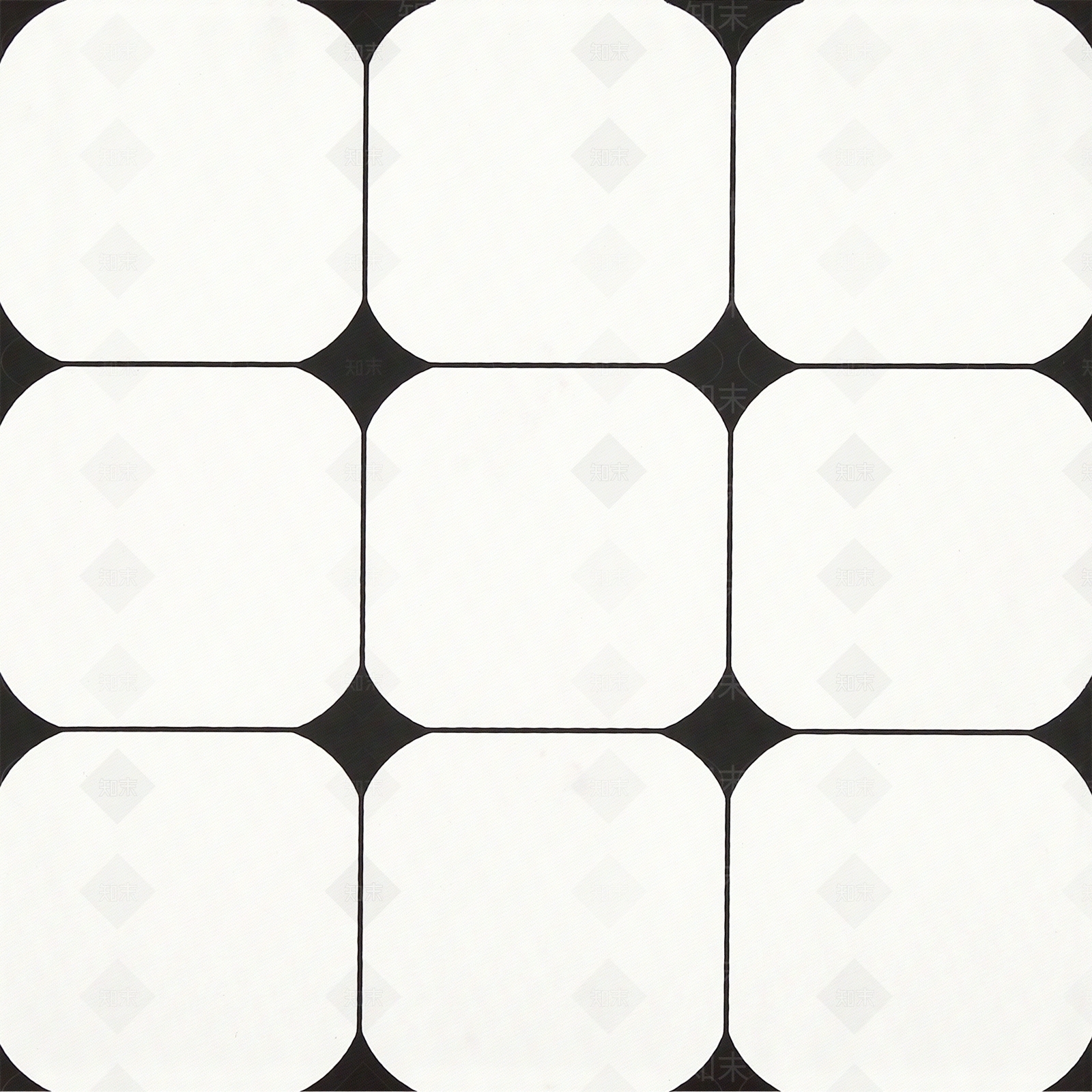 简约黑白花砖贴图下载【ID:1195310864】