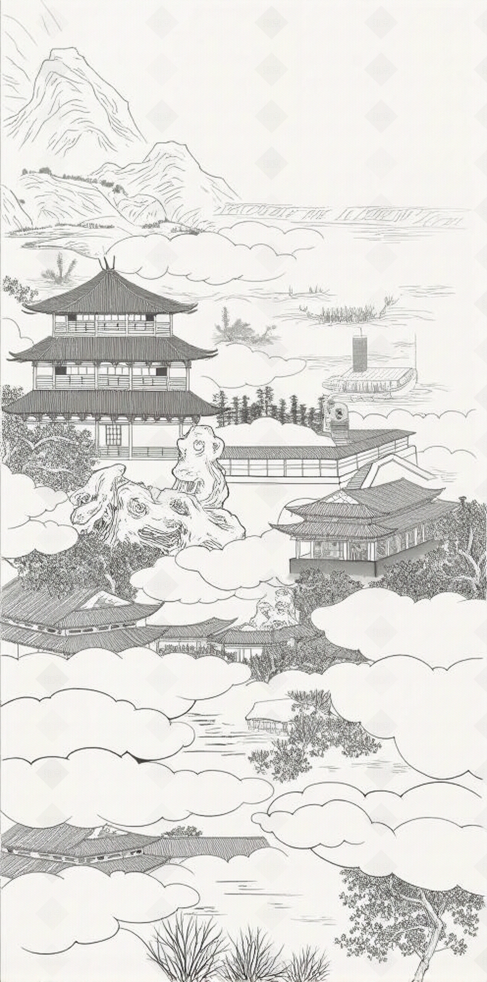壁画高清贴图材质