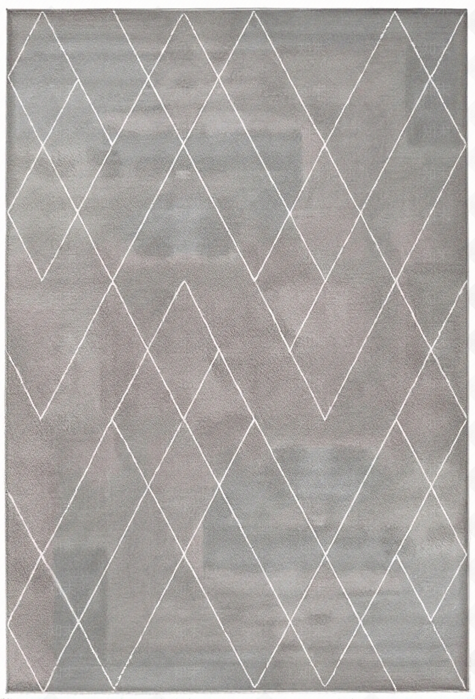灰色几何现代地毯贴图下载【ID:1195333046】