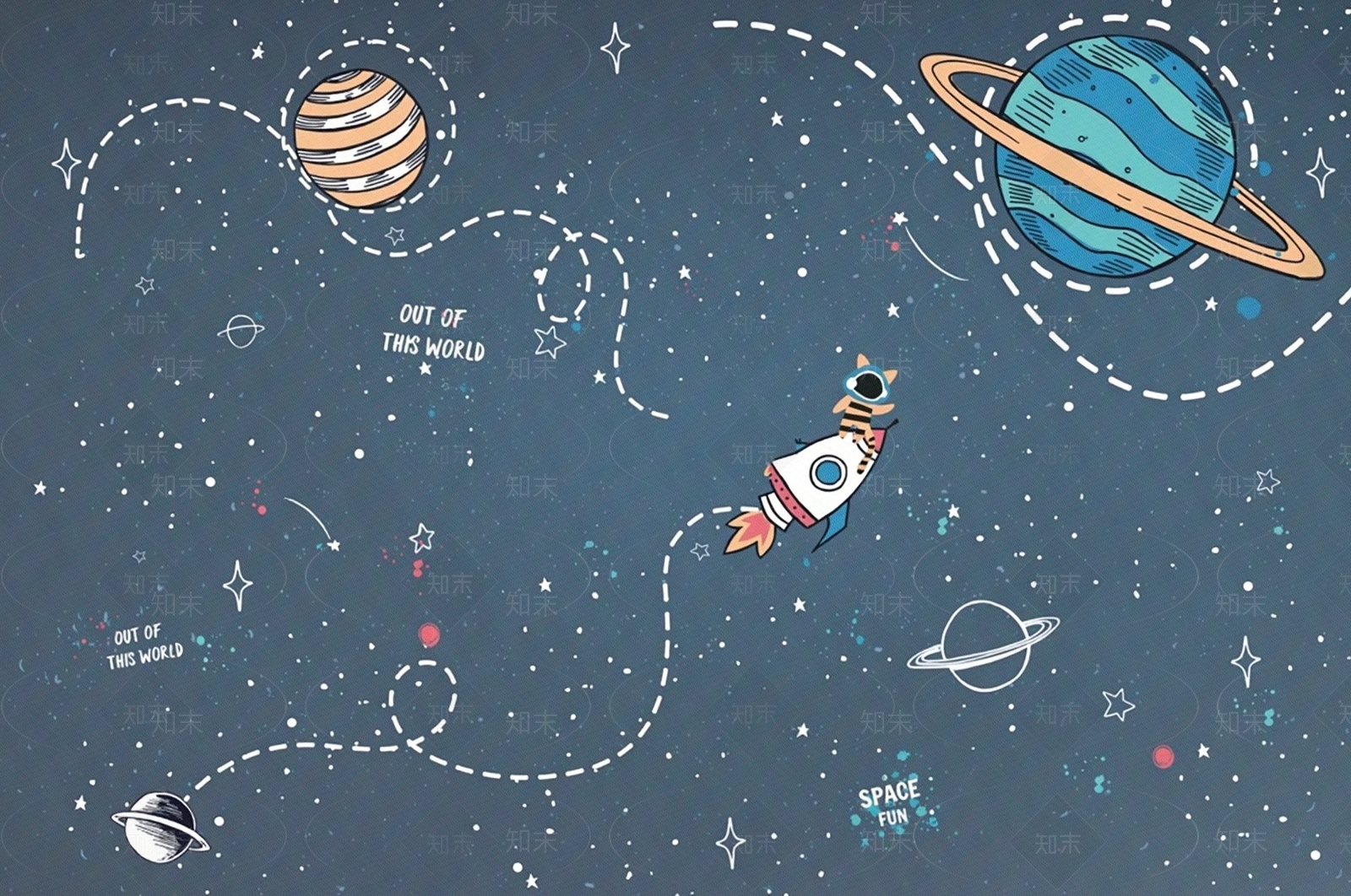 儿童卧室壁纸贴图下载【ID:1195326824】