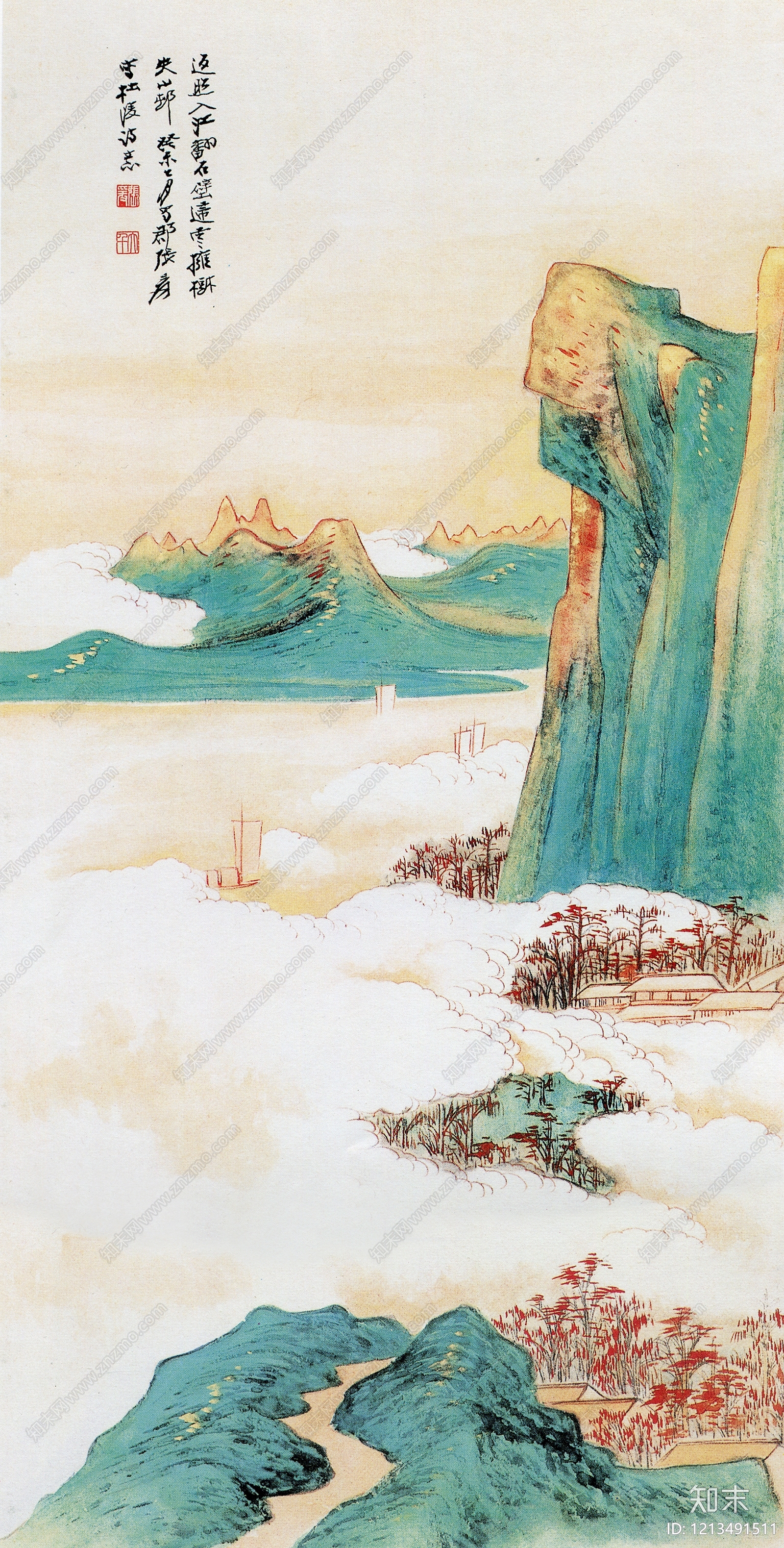 水墨画贴图下载【ID:1213491511】