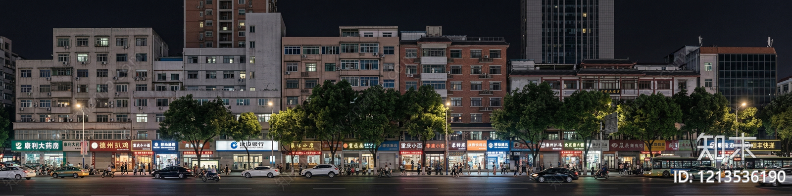 现代城市背景贴图下载【ID:1213536190】