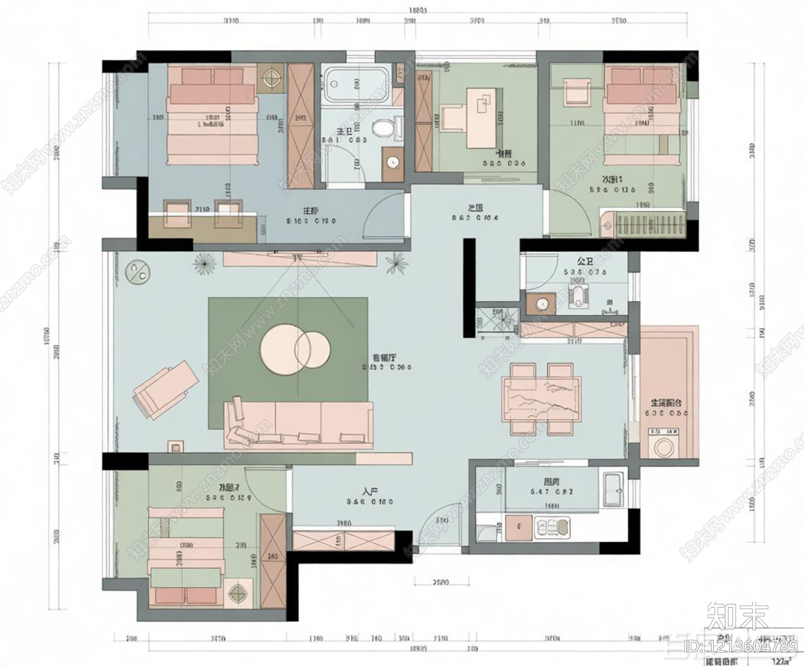 客厅贴图下载【ID:1213604789】